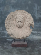 Load image into Gallery viewer, Decorative Stone Circle with Buddha Head Carving