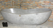 Load image into Gallery viewer, Handcrafted Grey Terrazzo Stone Freestanding Bathtub - Spa Quality
