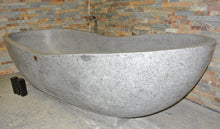 Load image into Gallery viewer, Handcrafted Grey Terrazzo Stone Freestanding Bathtub - Spa Quality