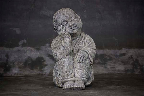 Daydreaming Sitting Shaolin Buddha Sculpture