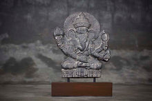 Load image into Gallery viewer, Decorative Ganesha Cement Relief on a Base