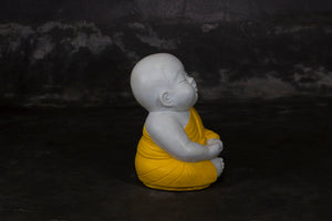 Peaceful Sitting Shaolin Buddha Monk