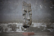 Load image into Gallery viewer, Mask Buddha Sculpture on a Stand