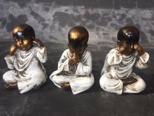 Load image into Gallery viewer, Large Baby Buddha Set of 3 - Blind, Deaf, and Mute Gestures - 22 cm