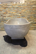 Load image into Gallery viewer, Handcrafted Dark Grey Terrazzo Stone Freestanding Bathtub - Spa Quality