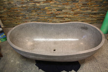 Load image into Gallery viewer, Handcrafted Dark Grey Terrazzo Stone Freestanding Bathtub - Spa Quality