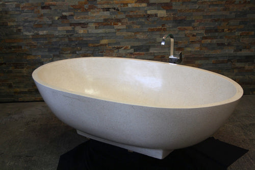 Handcrafted Terrazzo Stone Freestanding Bathtub - Spa Quality