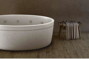 Handcrafted Terrazzo Stone Freestanding Bathtub - Spa Quality