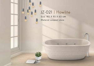Handcrafted Terrazzo Stone Freestanding Bathtub - Spa Quality
