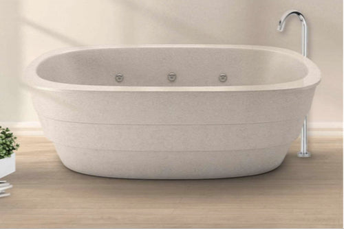 Handcrafted Terrazzo Stone Freestanding Bathtub - Spa Quality