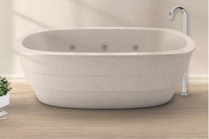 Handcrafted Terrazzo Stone Freestanding Bathtub - Spa Quality