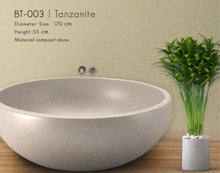 Load image into Gallery viewer, Handcrafted Terrazzo Stone Freestanding Bathtub - Spa Quality (Round)
