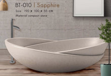 Load image into Gallery viewer, Handcrafted Terrazzo Stone and Cement Freestanding Bathtub - Spa Quality