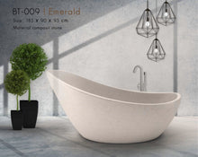 Load image into Gallery viewer, Handcrafted Terrazzo Stone and Cement Freestanding Bathtub - Spa Quality