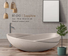 Load image into Gallery viewer, Handcrafted Terrazzo Stone and Resin Freestanding Bathtub - Spa Quality