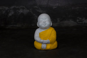 Peaceful Sitting Shaolin Buddha Monk