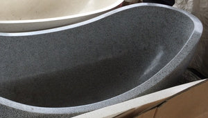 Handcrafted Terrazzo Stone Freestanding Bathtub - Spa Quality (Oval)