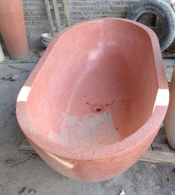 Load image into Gallery viewer, Handcrafted Terrazzo Stone Freestanding Bathtub - Spa Quality (Oval)