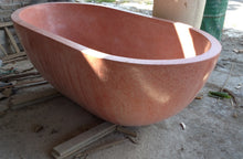 Load image into Gallery viewer, Handcrafted Terrazzo Stone Freestanding Bathtub - Spa Quality (Oval)