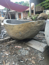 Load image into Gallery viewer, Handcrafted Natural Stone Freestanding Bathtub - Spa Quality (Oval)