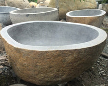 Load image into Gallery viewer, Handcrafted Natural Stone Freestanding Bathtub - Spa Quality