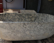 Load image into Gallery viewer, Handcrafted Marble Stone Freestanding Bathtub - Spa Quality (Oval)