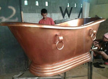 Load image into Gallery viewer, Handcrafted Copper Freestanding Bathtub - Spa Quality