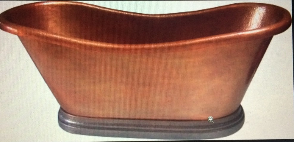 Handcrafted Copper Freestanding Bathtub - Spa Quality