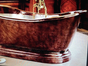 Handcrafted Copper Freestanding Bathtub - Spa Quality