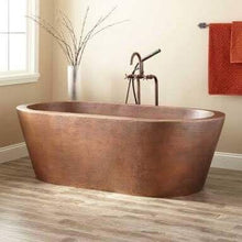 Load image into Gallery viewer, Handcrafted Copper Freestanding Bathtub - Spa Quality