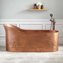 Load image into Gallery viewer, Handcrafted Copper Freestanding Bathtub - Spa Quality