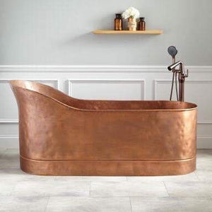 Handcrafted Copper Freestanding Bathtub - Spa Quality