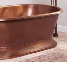 Handcrafted Copper Freestanding Bathtub - Spa Quality