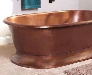 Handcrafted Copper Freestanding Bathtub - Spa Quality