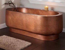 Load image into Gallery viewer, Handcrafted Double-Walled Copper Freestanding Bathtub - Spa Quality