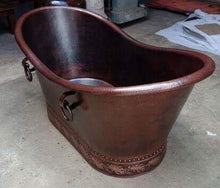 Load image into Gallery viewer, Handcrafted Copper Freestanding Bathtub - Spa Quality