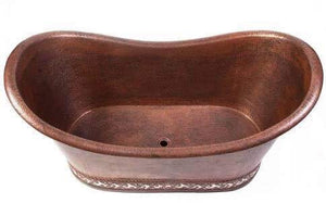 Handcrafted Copper Freestanding Bathtub - Spa Quality