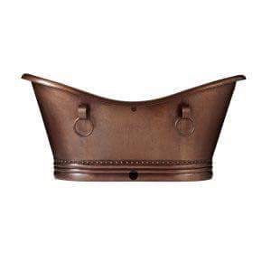 Handcrafted Copper Freestanding Bathtub - Spa Quality