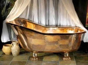 Luxury Freestanding Bronze Bathtub - Handcrafted in Bali