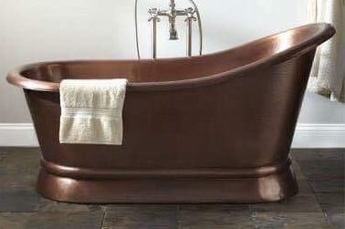 Handcrafted Copper Freestanding Bathtub - Spa Quality