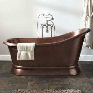 Handcrafted Copper Freestanding Bathtub - Spa Quality