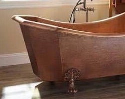 Handcrafted Copper Freestanding Bathtub - Spa Quality