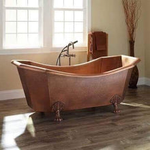 Load image into Gallery viewer, Handcrafted Copper Freestanding Bathtub - Spa Quality