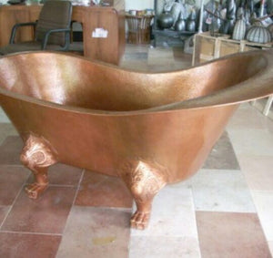 Handcrafted Copper Freestanding Bathtub - Spa Quality