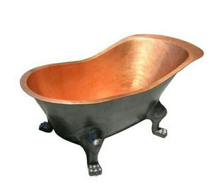 Handcrafted Copper Freestanding Bathtub - Spa Quality