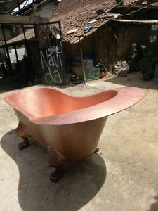 Handcrafted Copper Freestanding Bathtub - Spa Quality