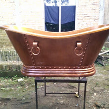 Load image into Gallery viewer, Handcrafted Copper Freestanding Bathtub - Spa Quality