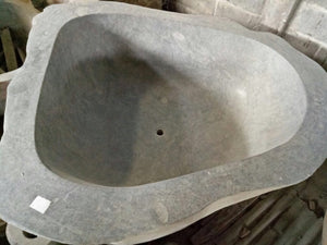 Handcrafted Natural Stone Freestanding Bathtub - Spa Quality
