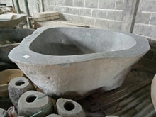 Load image into Gallery viewer, Handcrafted Natural Stone Freestanding Bathtub - Spa Quality