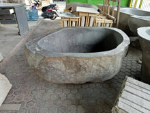 Load image into Gallery viewer, Handcrafted Natural Stone Freestanding Bathtub - Spa Quality